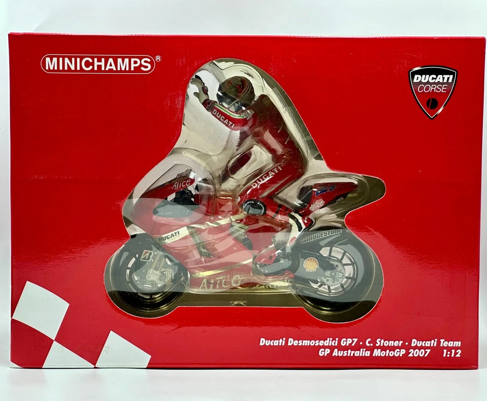 1:12 2007 Casey Stoner -- #27 Ducati GP7 -- Australia MotoGP -- Minichamps - Image 2 of 2