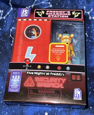 Phatmojo FNAF Freddy's Charging Station Security Breach 123 Pc. Construction Set