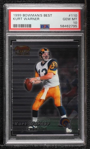 1999 Bowman's Best Kurt Warner #110 PSA 10 GEM MT Rookie RC HOF