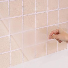 17.7" x 26.25' Clear Glossy Adhesive Film Covering Removable Protective Film ...