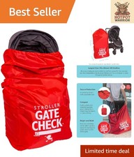 Compact and Lightweight Stroller Travel Bag - Airplane Accessory in Bright Red
