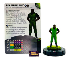 Marvel Heroclix Rex Strickland 021 w/ Card Venom Set