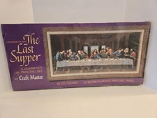 Vintage Large Craft Master Paint-by-Number “The Last Supper” Original Box Sealed