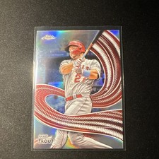 Topps Chrome Strokes Insert #S-1 Mike Trout Angels 2024 Baseball