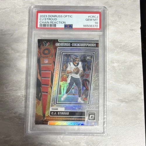 Panini 2023 Donruss Optic Chain Reaction Rookie C.J. Stroud CR-CJ PSA 10 Texans