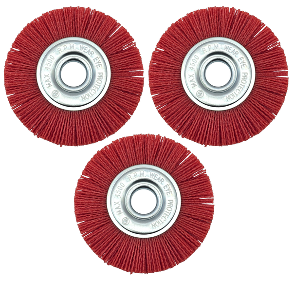 3X NylonbüRste ScheibenbüRste 125Mm RundbüRste SchleifbüRste Encore Premium-image