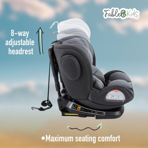 Fablekids Silla de auto NOBLE Silla de coche niños Isofix giratoria 360° - Imagen 10 de 13