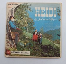 View-Master "Heidi" by Johanna Spyri GAF 3-Reel Set Packet w/Booklet - 1958