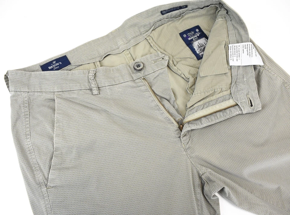 Em's Of Maison's Men's Pants (EU) 48 Chino Stretch Pattern Zipper Fly - Image 4 of 4