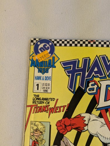 Hawk & Dove Annual #1 - December 1989 - High Grade Copper Age DC Comics Classic - Picture 5 of 12