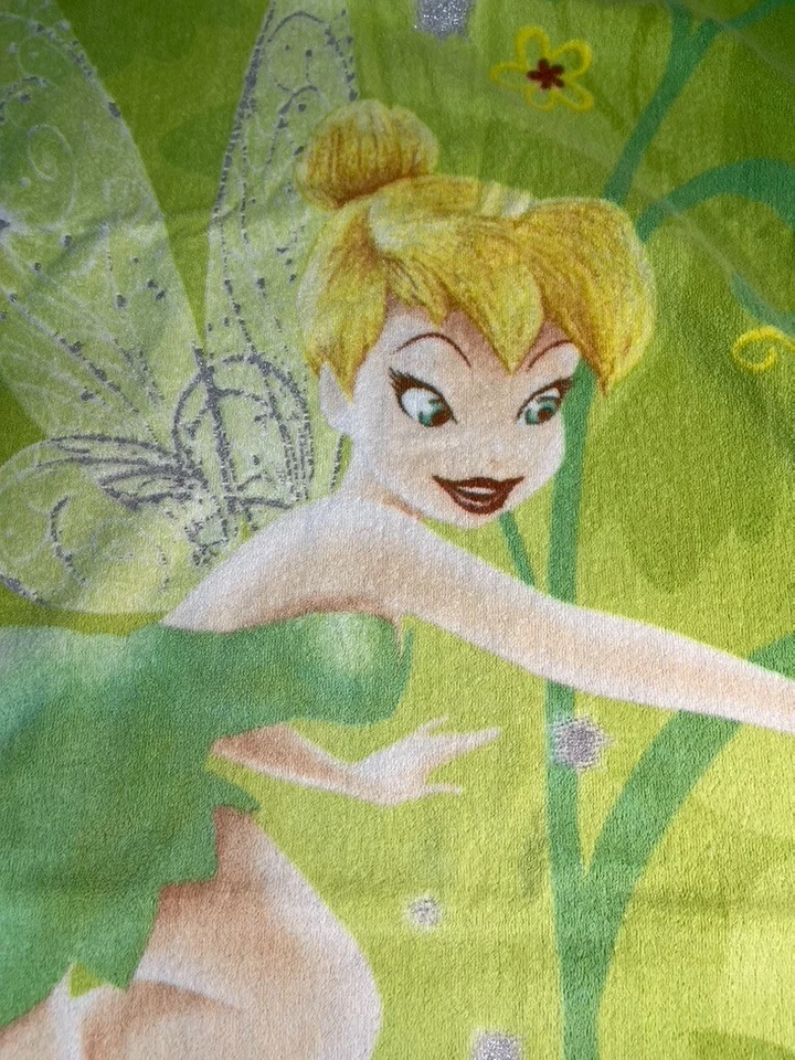 TINKERBELL Toalla Playa Piscina Disney Princes Toalla de Baño Talla 53x28 Foto 2 de 4