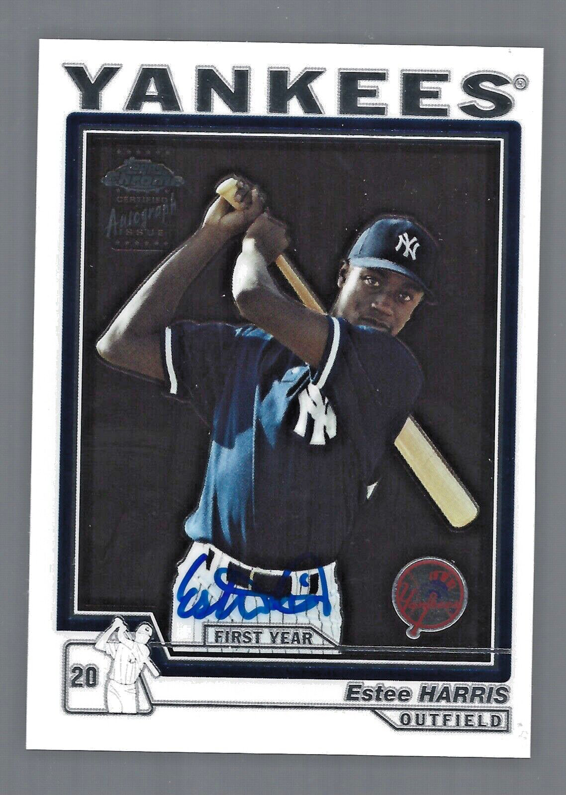 Estee Harris AUTOGRAPH RC New York Yankees 2004 Topps Chrome #237 AUTO Baseball