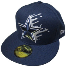 Dallas Cowboys New Era NFL Football 59FIFTY Hat Cap Fitted 7 1/2 Splash Drip NWT