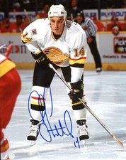 Geoff Courtnall  Autographed 8x10 Vancouver Canucks   # S237
