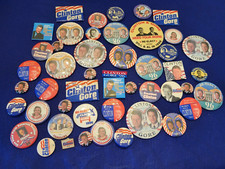 LOT OF 49 CLINTON/GORE 1996 PRESIDENTIAL PINS.