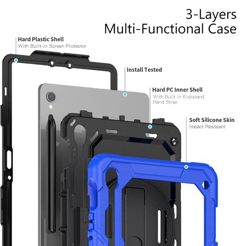 For Samsung Galaxy Tab S10 S9 Ultra Plus FE Shockproof Heavy Duty Case Cover - Picture 133 of 153
