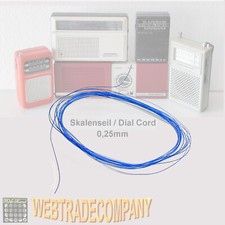 Skalenseil Schnur Dial Cord  0,25mm f. Kleinradios Grundig Telefunken Loewe uvm.