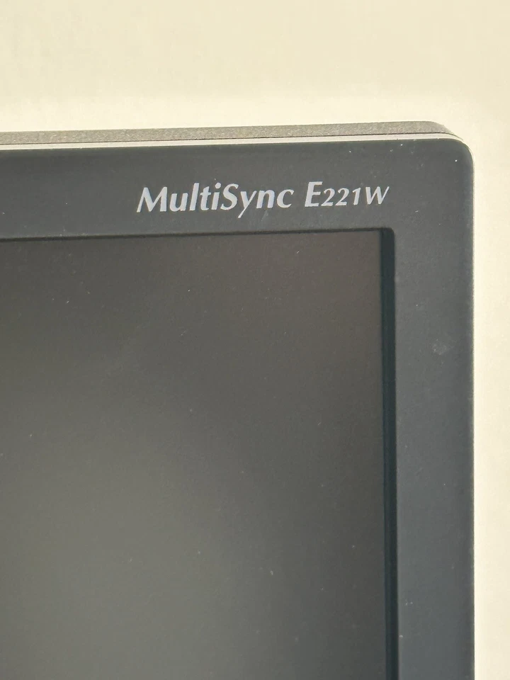 NEC MultiSync E221W BK 22"  16:10 1680x1050 HDCP VGA DVI - Bild 2 von 4
