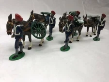 Trophy Miniatures Indian Army Mountain Artillery team (early)   54mm Glossy 