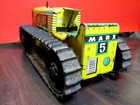MARX TOYS WIND UP TRACTOR DOZER VEHICLE FARM WWII ERA PLOW CONSTRUCTION OLD EX — photo 4