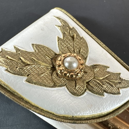 VTG 3" Mini Bridge Pen & Pencil Rhinestone Snap Case MCM Hollywood Regency Gold - Picture 4 of 8