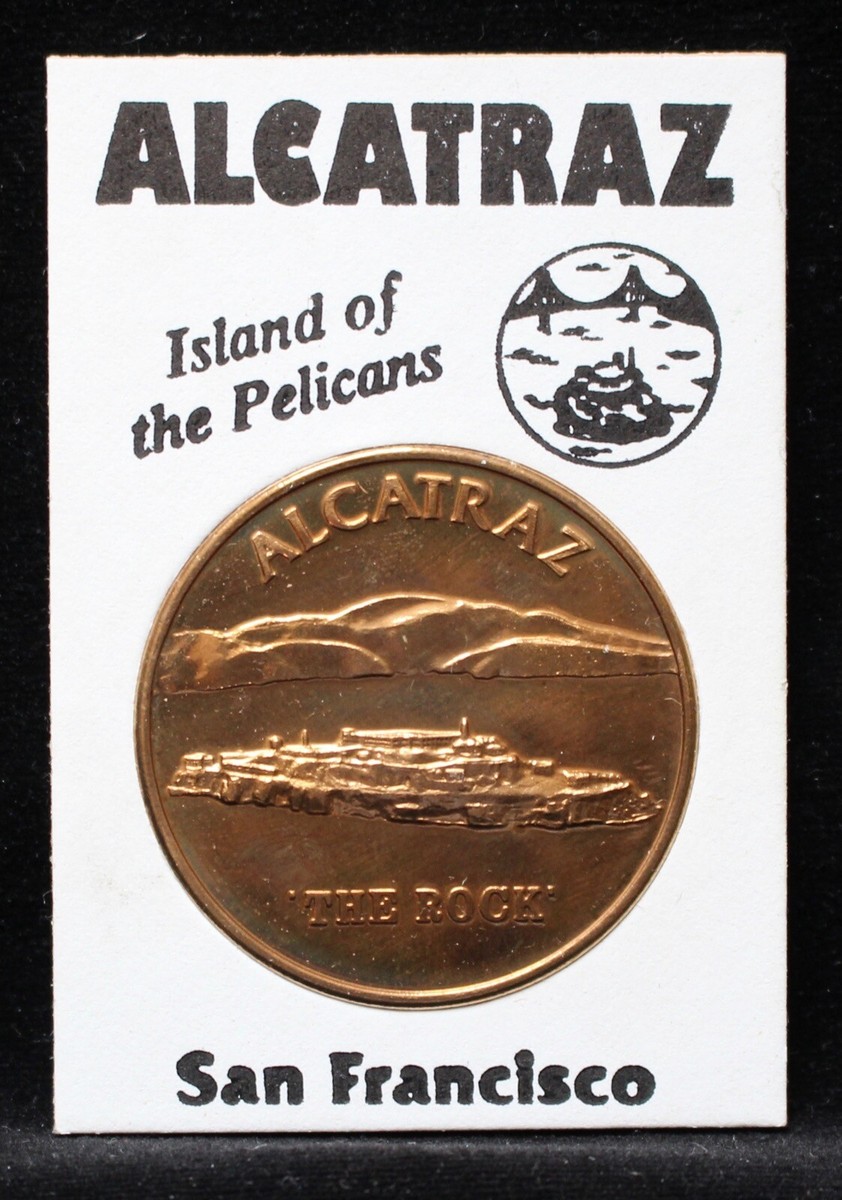 Vintage ALCATRAZ “THE ROCK” PRISON MEDAL - SAN FRANCISCO - COPPER