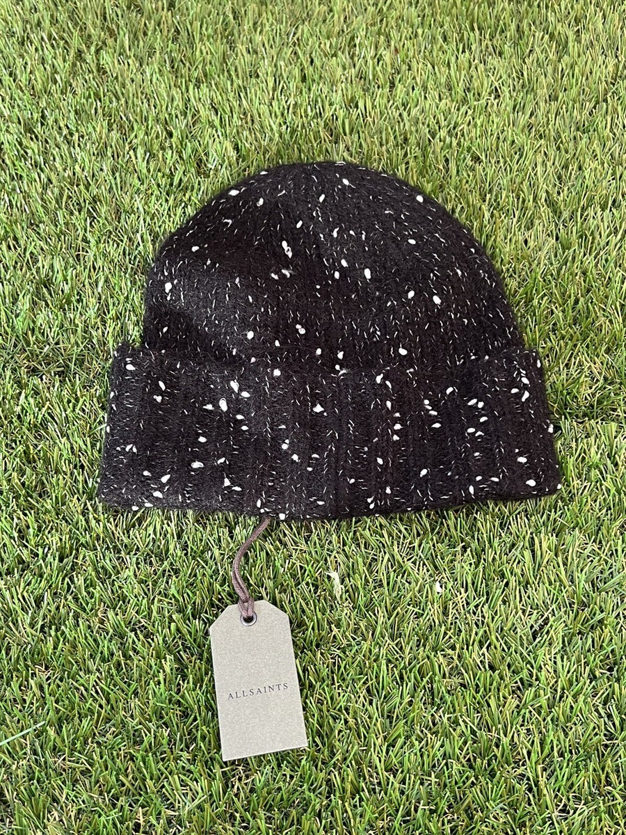 Allsaints Brushed Alpaca Blend Beanie Black AllSaints Brushed Wool Beanie Black at Amazon Women main image 3