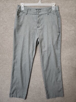 Lee Relaxed Fit Straight Leg Mid Rise Dress Pants Womens 10 Short Gray |  eBay