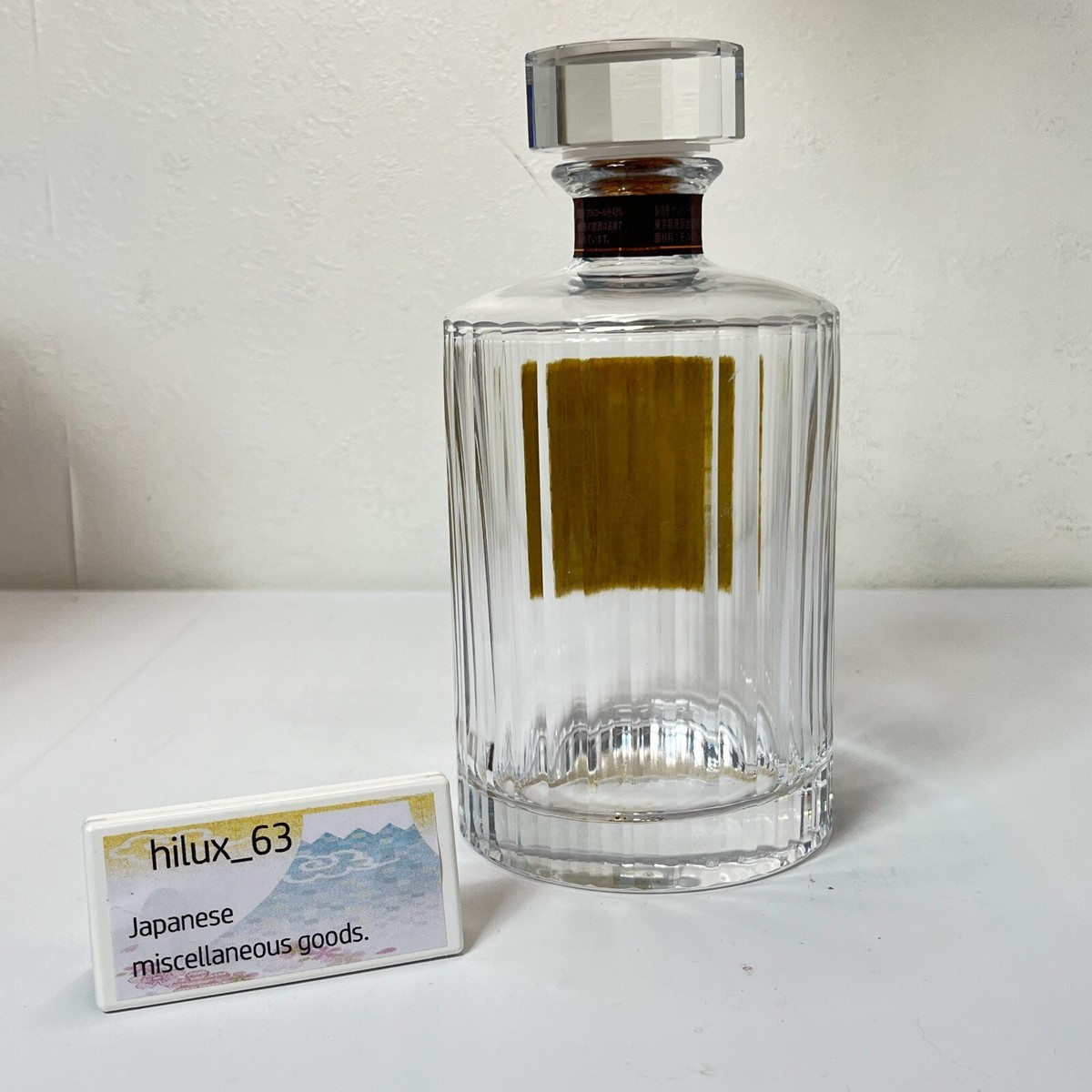 Suntory HIBIKI 30 year bottle (empty) with original BOX whisky