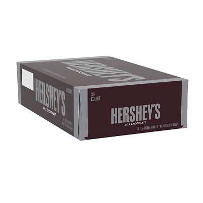HERSHEY'S Milk Chocolate Candy, Bulk, Individually Wrapped, Gluten Free, 1.55 oz
