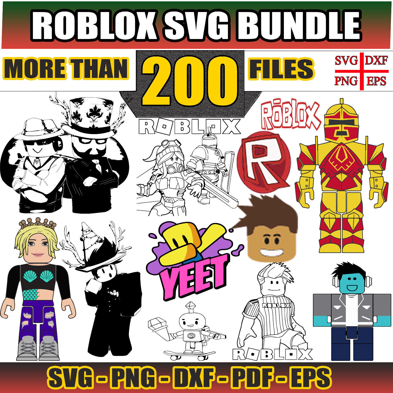 Roblox Noob SVG (Download Now) 