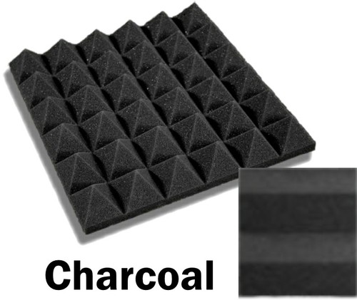 48 Pack (12 x 12 x 2) Inch Pyramid Acoustical Foam Panel for Wall Soundproofing - Picture 3 of 14
