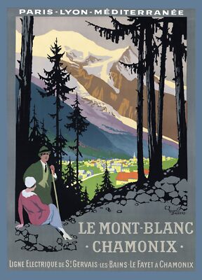 8702.Decoration Poster print.Home Room wall art design.Le Mont Blanc France