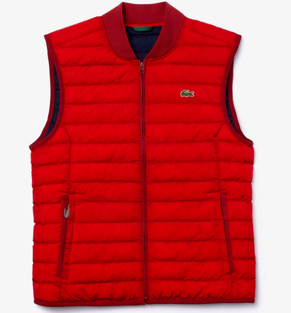 lacoste puffer vest mens