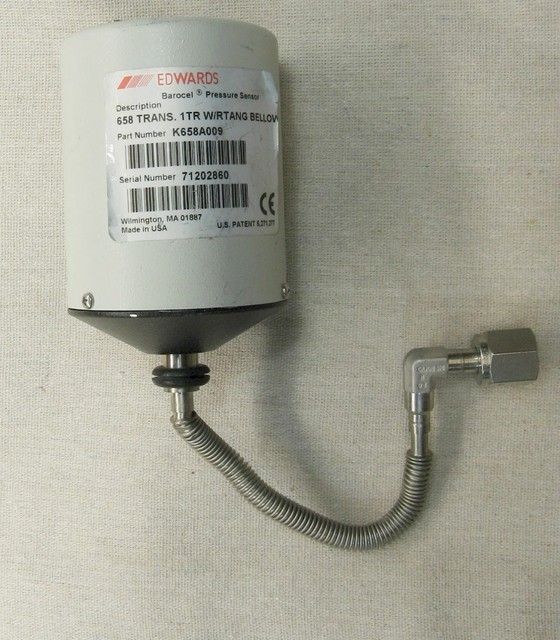 Edwards Type 658 Pressure Transducer K658A009 01 TORR with Bellows eBay