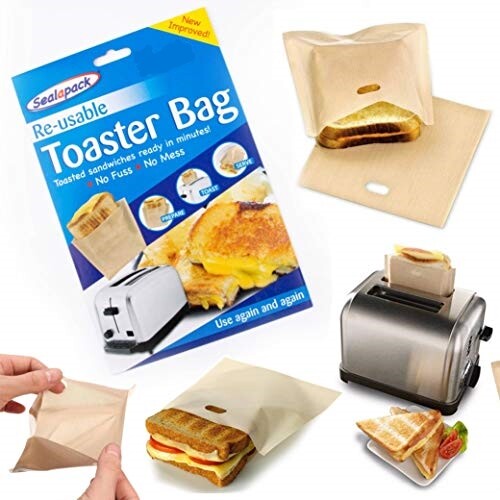 Toaster Bag Toastie Bags Sandwich Reusable Toast Toasty Toastabags 8
