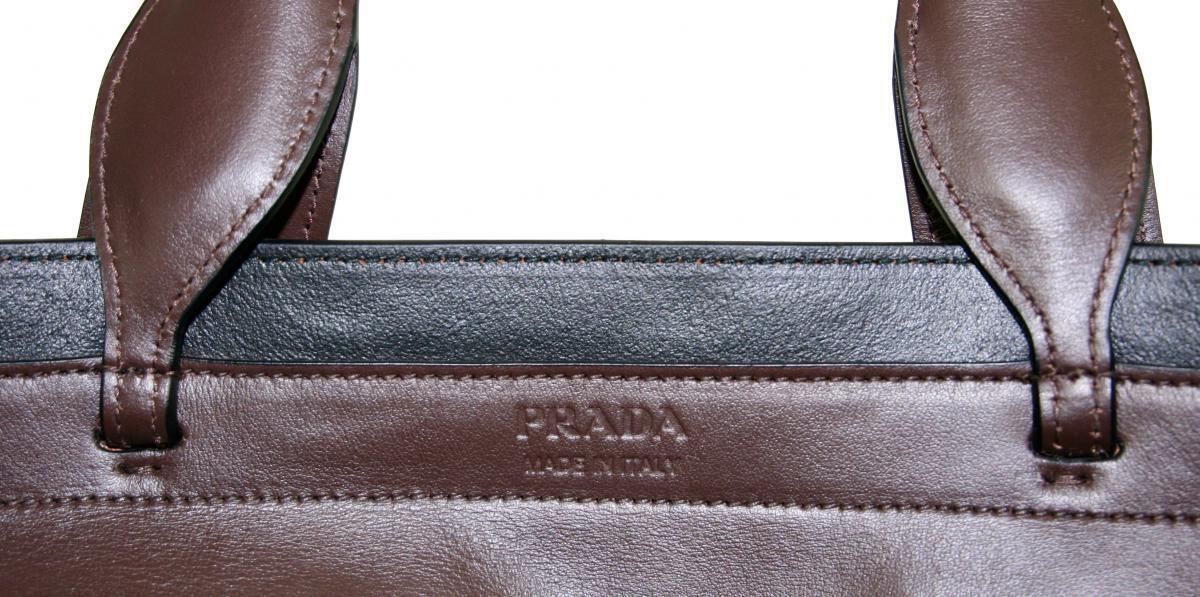 AUTH LUXURY PRADA OUVERTURE BAG SHOPPER HANDBAG 1BG233 BROWN AUTH LUXURY PRADA OUVERTURE BAG SHOPPER HANDBAG 1BG233 BROWN
