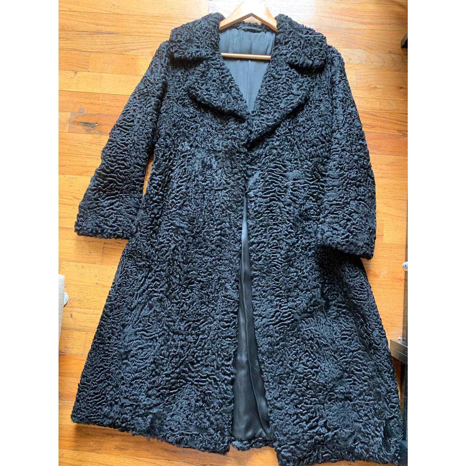 Astrakhan Vintage fur coat eBay