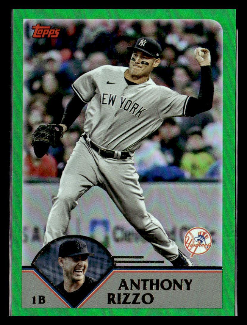 2023 Topps Archives Green Foil #210 Anthony Rizzo New York Yankees /99