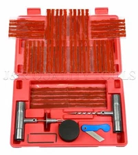 57pc Tire Repair Kit DIY Flat Tire Repair Car Truck Motorcycle Home Plug Patch