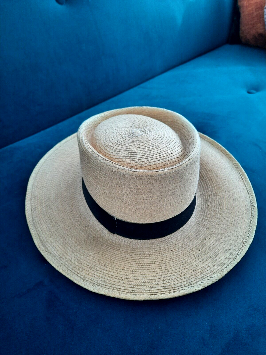 La Giralda Palm Straw Boater Hat Panama Jack Hat Men Women  display picture 2