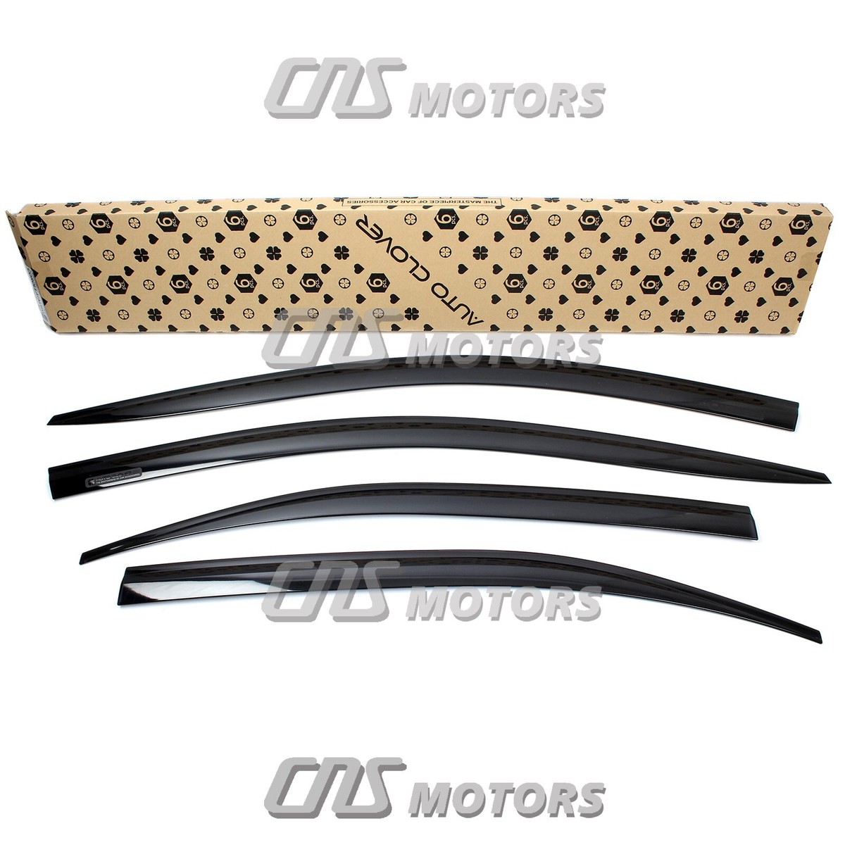 Black Smoked Window Sun Visor Rain Guards 4pcs for 2020-2023