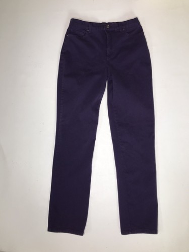 Gloria Vanderbilt lila Amanda Jeans Größe 8 Missy lang
