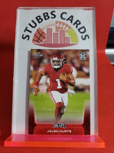2020 Leaf Jalen Hurts RC Red Parallel #15 - 第 1/2 張圖片