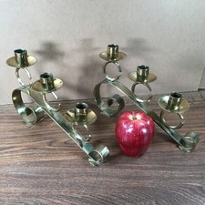Solid brass 2 Candle Holders. 3 Tier 3/4 W To...