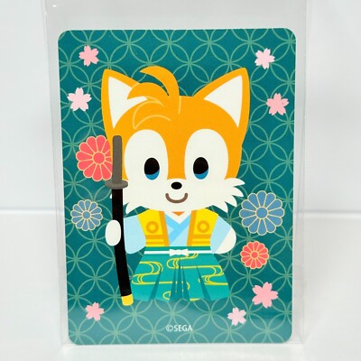 Tails sticker Japanese Samurai style - SEGA Japan official SONIC&FRIENDS (NEW)
