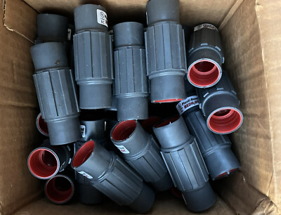 1 Box (50). 3/4  Plastibond-bond red Couplings . Robroy. PRCPLG-3/4