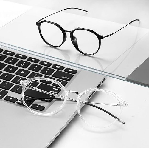 2x Brille Blaulichtfilter Augen Schutz für Gaming Arbeit PC Computer Unisex B586 - Bild 5 von 7