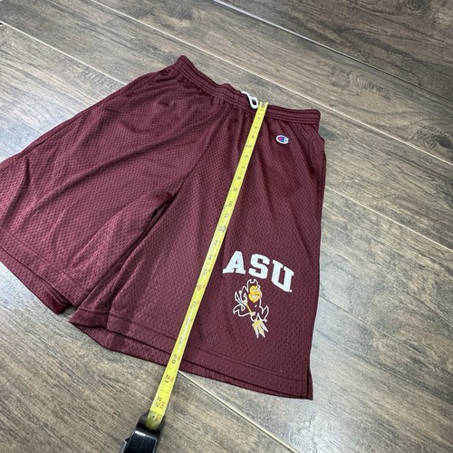 Pantaloncini vintage Champion Arizona State Sun Devils ASU da uomo grandi marrone scintillante - Foto 7 di 9