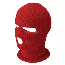 Face Mask Ski Mask Winter Cap 3 Hole Balaclava Beanie Hat Hood Tactical Warm Men